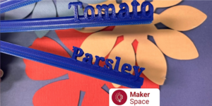 Maker Space: 3D Design a Seedling Label Marker