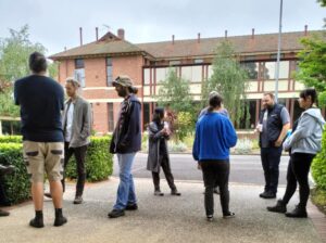 students at melbourne polytechnic standing around